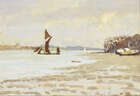 Hugh Boycott Brown, 
British 1909-1990- 
Low Tide, Pin Mill, 1986; 
oil on board, signed lower right...