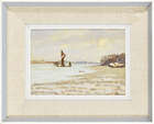 Hugh Boycott Brown, 
British 1909-1990- 
Low Tide, Pin Mill, 1986; 
oil on board, signed lower right...
