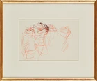 David Kennard, British b.1953 - Two works including 'Untitled'; ink and pencil on paper,...