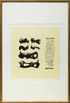 Henry Moore OM CH FBA, British 1898-1986, Silhouette Figures with Border Design, 1973; lithograph...