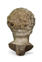 
	
		An Italian marble bust of Marcus Aurelius, late 18th/early 19th century, after the...