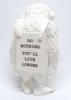 
	
		Banksy X Brandalism,
		 
		Do Nothing Youll Live Longer (white), 2016;
		 
		resin...