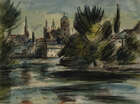 
	
		Friedrich Feigl, 
		Czech 1884-1965 - 
		 
		Breslau, 1927; 
		 
		watercolour on...