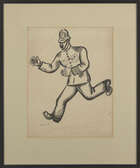 
	
		Pearl Binder, 
		British 1904-1990 - 
		 
		Policeman, 1931; 
		 
		ink and gouache on...