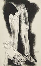 
	
		Bela Kadar, 
		Hungarian, 1877-1956- 
		 
		&#39;Frauen und Engel&#39;, 1940; 
		 
		ink on...