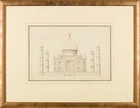 A large Company School painting of the Taj Mahal, Delhi, India, second half 19th...