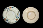 Two Kutahya rimless pottery dishes, Turkey, 20th century, 
Each shallow, on short straight...