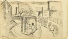 Robert Colquhoun, British 1914-1962 - Ryefield, c.1930-40; pencil and ink on paper,...