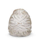 
	
		An Abbasid or Fatimid carved rock crystal chess piece, 9th-11th century, carved with deep...