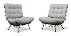 
	
		Attributed to Martin Eisler and Carlo Hauner, a pair of "Costela" lounge chairs,  
		