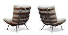 
	
		Attributed to Martin Eisler and Carlo Hauner, a pair of "Costela" lounge chairs,  
		