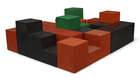 
	
		Mario Bellini (b.1935) for C&B/B&B Italia, 
		 
		&#39;Gli Scacchi&#39; modular seating...