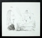 Pablo Picasso, Spanish 1881-1973, Female nude with artist, 1968; etching on wove, signed in...