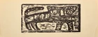 Narayan Badri (Indian 1929-2013), 
Three woodcuts on card;
Homage to Birth; Untitled, man and...
