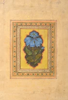 A detached illustrated album folio : Chand Bibi hawking, Murshidabad, provincial Mughal, circa...