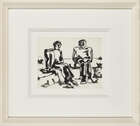 
	
		RETURN Josef Herman OBE RA, 
		Polish/British 1911-2000 - 
		 
		Two miners seated;...