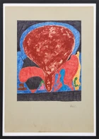 Armet Francis, Jamaican/British b.1945 - Temra, 1990; ink and felt-pen on paper on backing card,...