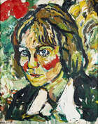
	
		John Randall Bratby RA, 
		British 1928-1992 - 
		 
		Iris Murdoch; 
		 
		oil on...