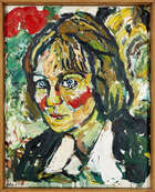 
	
		John Randall Bratby RA, 
		British 1928-1992 - 
		 
		Iris Murdoch; 
		 
		oil on...