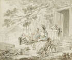 
	
		Jean-Baptiste le Prince, 
		 
		French 1734-1781- 
		 
		Mère et enfants dans le...