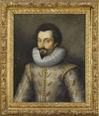
	
		French School, 
		 
		early/mid 17th century- 
		 
		Portrait of a gentleman,...