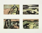 William Scott CBE RA, British 1913-1989, Twelve prints from Soldiers Verse, 1945; twelve...