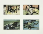 William Scott CBE RA, British 1913-1989, Twelve prints from Soldiers Verse, 1945; twelve...
