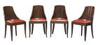 
	
		French Art Deco, a Macassar dining table and eight dining chairs, 
		c.1930,
		The...