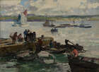 
	
		Paul Morchain, 
		French 1876-1939 - 
		 
		Depart des pecheures, Finistere;...