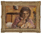 
	
		Geoffrey Tibble, 
		British 1909-1952- 
		 
		Portrait of the artist&#39;s wife Marjorie...