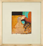 
	
		Adrian Heath, 
		British 1920-1992- 
		Abstract composition in orange, red and green;...