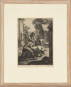 
	
		Charles Frederick Tunnicliffe RA,
		British 1901-1979-
		 
		Moving the Pig,...