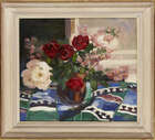 
	
		Cathleen Sabine Mann ROI RP SWA, 
		British 1896-1959 - 
		Vase of peonies; 
		 
		