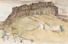 Gwalior Fort, Mid 20th Century
Watercolour and pastel on paperSigned lower right
30.5 x 47.5 cm