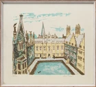 Julian Trevelyan RA, British 1910-1988, Sidney Sussex College, from the Cambridge Suite,...