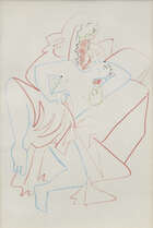 
	
		Jean Cocteau, French 1889-1963- Couple embracing from Theatre and Oedipus Rex; two...