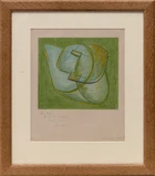 Naum Gabo KBE, Russian/American 1890-1977, Untitled; lithograph in colours on paper, signed,...