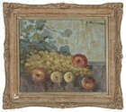 Hector Doukas, 
Greek 1885-1969 - 
 
Still Life with Apples and Grapes, c.1960; 
 
oil on canvas,...