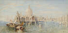 
	
		Myles Birket Foster, RWS, 
		 
		British 1825-1899- 
		 
		Two Venetian Canal...