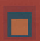 Josef Albers, German/American 1888-1976, Homage to the Square, (Red with Green square); Homage...