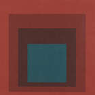 Josef Albers, German/American 1888-1976, Homage to the Square, (Red with Green square); Homage...