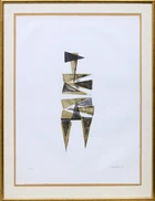 Lynn Chadwick CBE RA, British 1914-2003, Trig III, 1966; lithograph printed in colours on wove, 