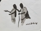 Anindita Dutta, (Indian b.1973-)
Untitled, 1996;
ink on paper, signed and dated lower right with...
