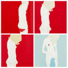 
	
		Natasha Law,
		British, b.1970-
		 
		Untitled blue and red;
		 
		four screenprints...
