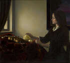 
	
		Israel Zohar, 
		Isreali/British b.1946- 
		 
		Portrait of the artists wife, with...