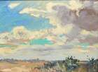 
	
		William Samuel Horton, 
		American 1865-1936 - 
		Landscape study; 
		 
		oil on...
