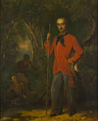 After Raden Saleh, 
Indonesian c. 1811-1880- 
 
Portrait of John Francis Loudon (1821-1895),...