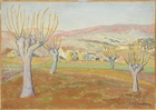 Jean-Claude Sardou, French 1904-1967 - Les Mûriers; oil on canvas, signed lower right 'J-C....