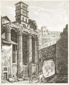 
	
		Luigi Rossini, 
		 
		Italian 1790-1857- 
		 
		Avanzo della Casa di Cola di...