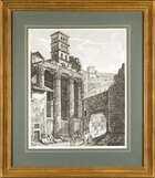 
	
		Luigi Rossini, 
		 
		Italian 1790-1857- 
		 
		Avanzo della Casa di Cola di...
